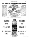 First Toothpaste - Dr. Washington W. Sheffield