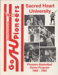 Pioneers Basketball Game Program 1982-1983 by Sacred Heart University