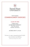 Commencement Invitation Class of 2020 by Sacred Heart University