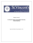 St. Vincent’s College at Sacred Heart University Faculty Handbook, September 14, 2018